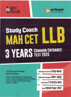 Study Coanch MAH CET LLB 3 Years Common Law Entrance Test 2025 Arihant