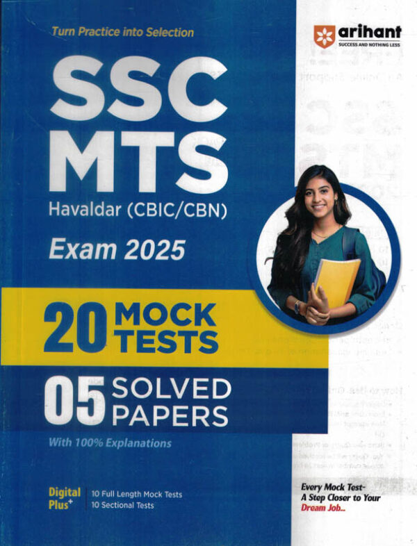 SSC MTS Havaldar 20 Mock Tests 05 Solved Papers (Cbic/Cbn) Exam 2025 Sushil Singh,Sanjeev Dixit,Deepali,Pradeep,Srivastava