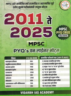 2011 Te 2025 MPSC Pyq Oneliner Notes -Vidarbh IAS Academy